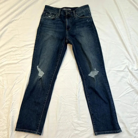 Joe's Jean women Niki distressed mid rise boyfriend ankle size 27 Inglewood wash - Picture 1 of 8